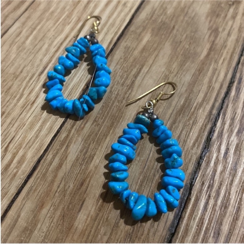 Turquoise earrings - Picture 2 of 5